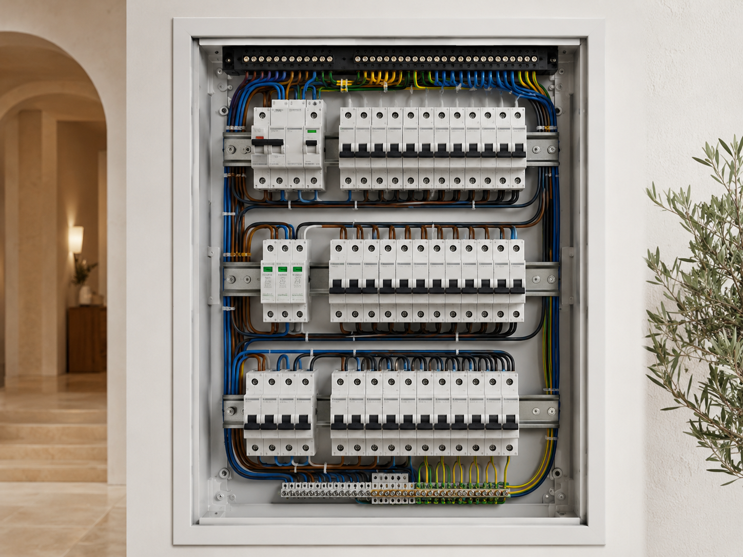 Cuadro eléctrico renovado y ordenado